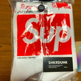 シュプリーム(Supreme)のシュプリーム　ソックス　白4足セット(ソックス)