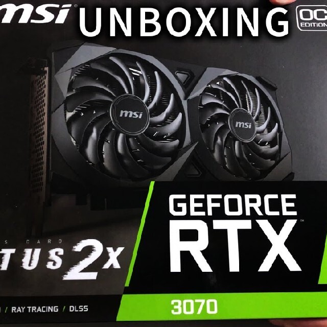 MSI GeForce RTX 3070 VENTUS 2X OC 新品未使用rtx3080