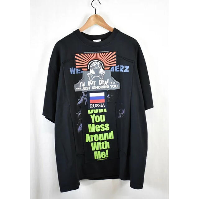 激安人気新品 vetements ヴェトモン パッチワークTシャツ 米津玄師 脊