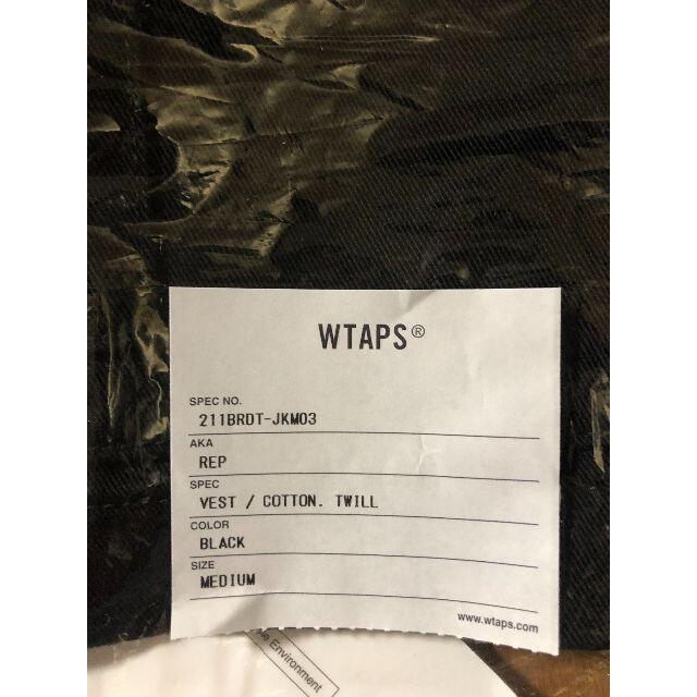 BLACK M 21SS WTAPS REP / VEST / COTTON.