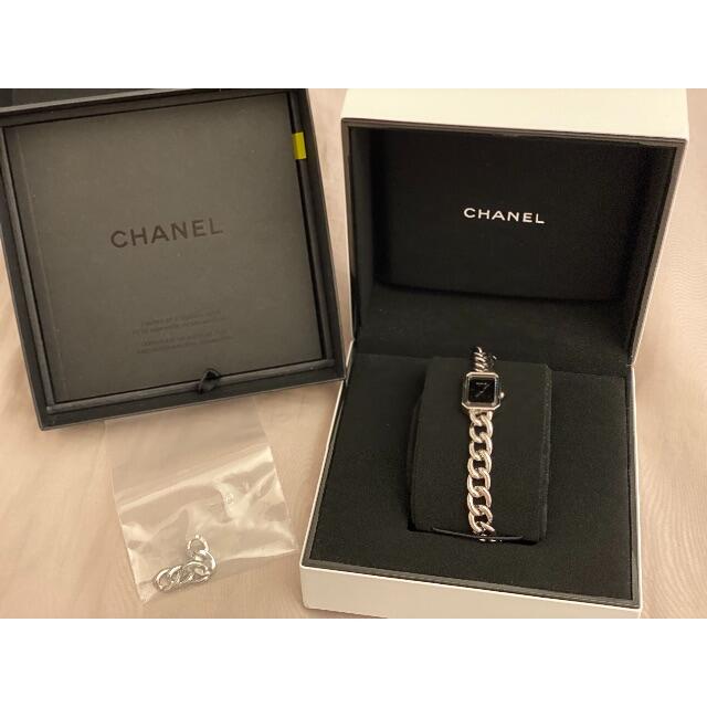 CHANEL(シャネル)のCHANEL プルミエール　チェーン　ブラックダイヤル レディースのファッション小物(腕時計)の商品写真