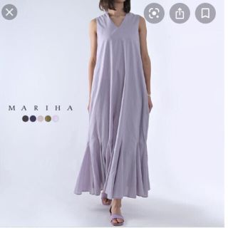 ドゥーズィエムクラス(DEUXIEME CLASSE)の専用　マリハ　MARIHA 夏の月影のドレス ペールラベンダー　36 新品タグ付(ロングワンピース/マキシワンピース)