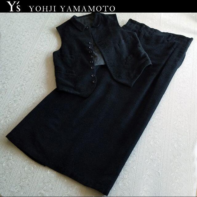 Yohji Yamamoto Y's 　麻混ベストとスカート　セットアップで♪♪
