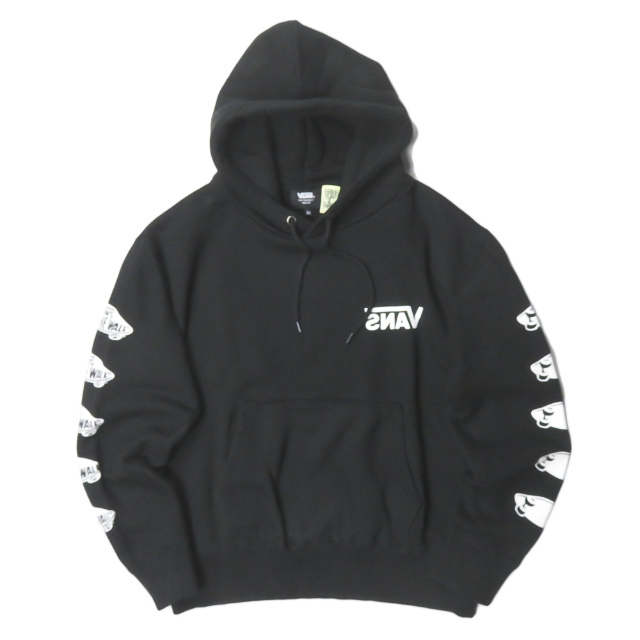 SSZ x VANS エスエスゼット エスエスズィー バンズ 別注 裏VANS HOODIE スウェットプルオーバーパーカー VA17FW-MC50BM XS ブラック BEAMS フーディー トップス【SSZ × VANS】