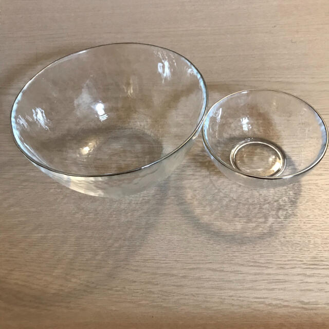 ガラス皿　大皿　深皿ガラス　皿　鉢　コンポート　ボウル