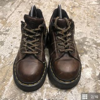 ドクターマーチン(Dr.Martens)のイングランド製　ドクターマーチン　Dr.Martens 5ホール　レザーブラウン(ローファー/革靴)