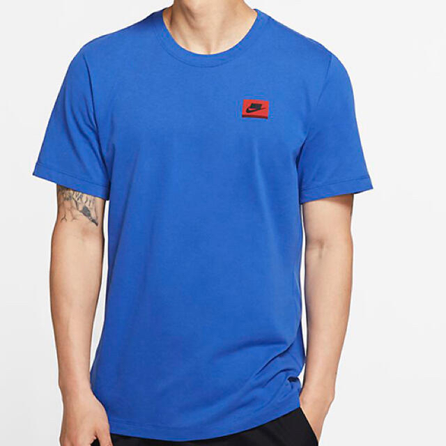 NIKE(ナイキ)の新品 ナイキ NIKE Tシャツ ブルー Mサイズ NSW DRI-FIT メンズのトップス(Tシャツ/カットソー(半袖/袖なし))の商品写真