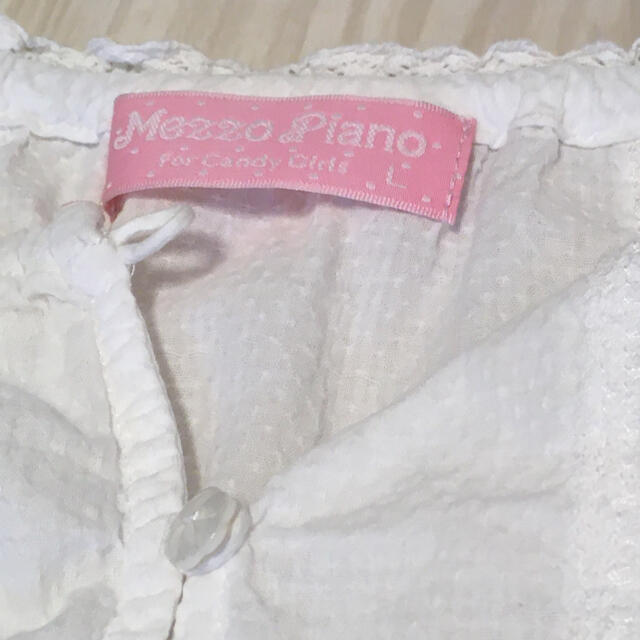 mezzo piano(メゾピアノ)のメゾピアノ　mezzo piano  160cm Lサイズ　カットソー　レース キッズ/ベビー/マタニティのキッズ服女の子用(90cm~)(Tシャツ/カットソー)の商品写真