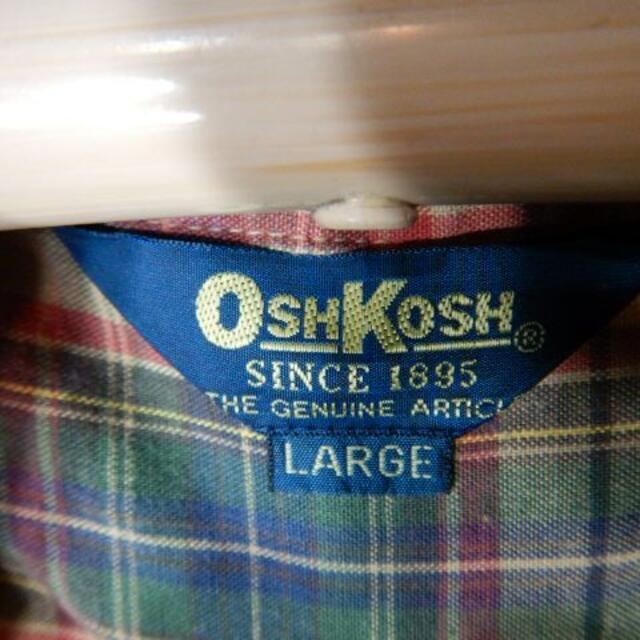 OshKosh(オシュコシュ)のo2382　OSH KOSH　大きめコーデ　長袖　チェック　デザイン　シャツ メンズのトップス(シャツ)の商品写真