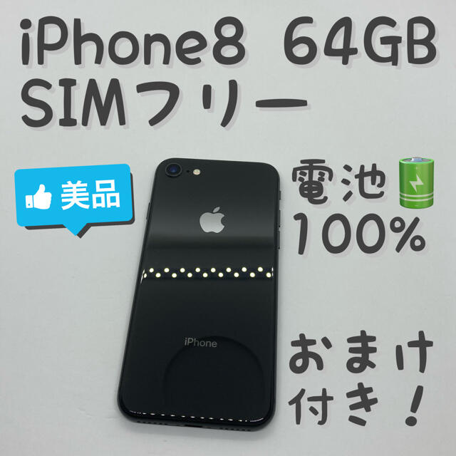 iPhone 8 Space Gray 64 GB SIMフリー 本体 _312 | capacitasalud.com