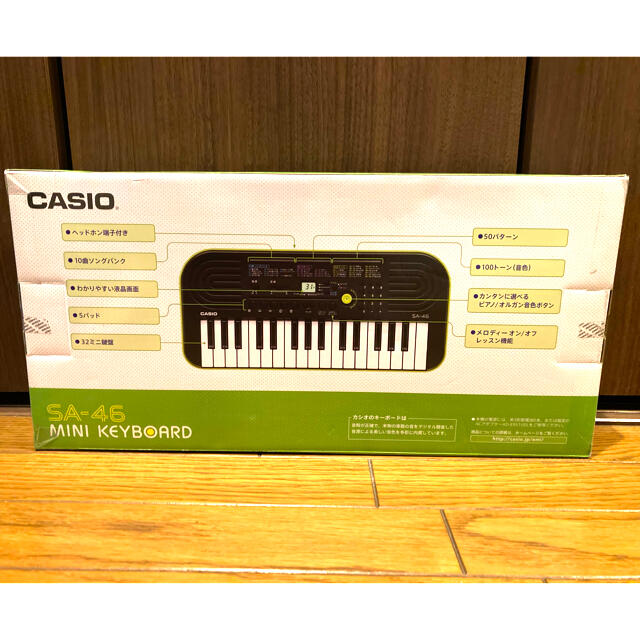 CASIO(カシオ)の新品　CASIO SA-46 カシオ ミニキーボード 楽器の鍵盤楽器(キーボード/シンセサイザー)の商品写真