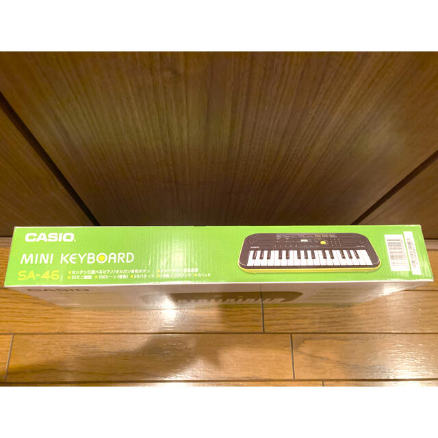 CASIO(カシオ)の新品　CASIO SA-46 カシオ ミニキーボード 楽器の鍵盤楽器(キーボード/シンセサイザー)の商品写真