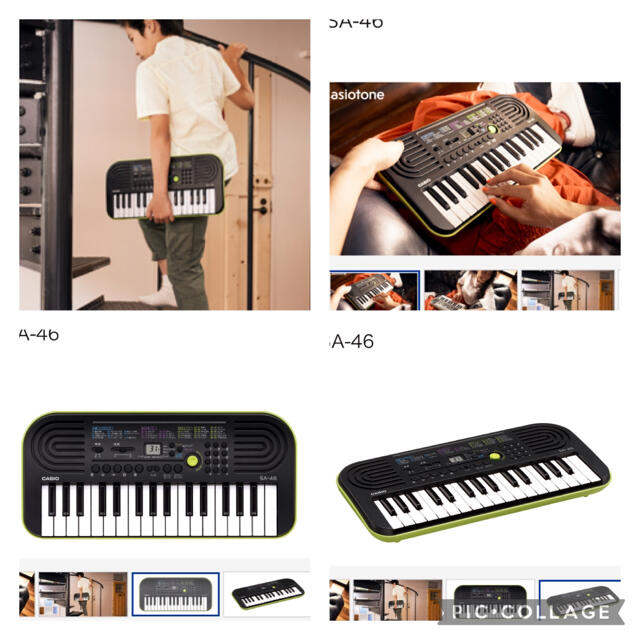 CASIO(カシオ)の新品　CASIO SA-46 カシオ ミニキーボード 楽器の鍵盤楽器(キーボード/シンセサイザー)の商品写真