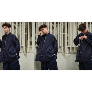 BEAMS - SSZ AH.H BIG SHIRT ビッグシャツ ネイビーの通販 by