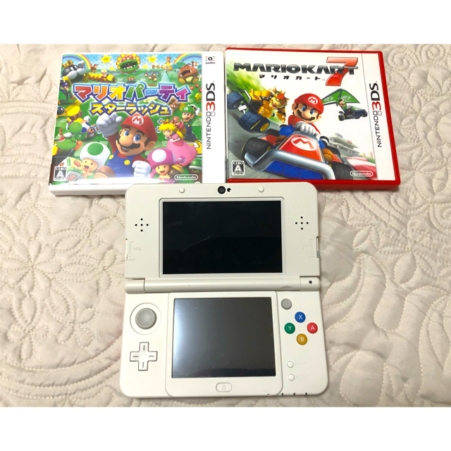 携帯用ゲーム機本体new 3DS マリオ柄(生産終了品)マリオパーティ・マリオカート