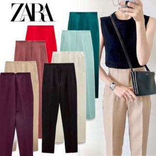 ザラ(ZARA)のZARA ハイウエストパンツ 2色組(カジュアルパンツ)