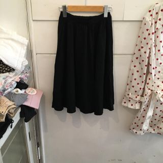 ロンハーマン(Ron Herman)の最終価格🖤🤎RonHerman black skirt.(ひざ丈スカート)