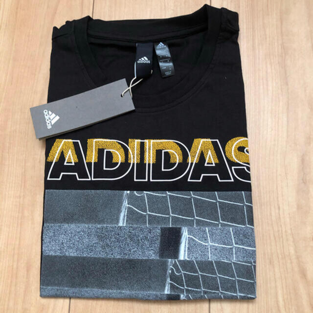 adidas(アディダス)の新品『adidas Ｔシャツ・Ｍサイズ・黒 』 メンズのトップス(Tシャツ/カットソー(半袖/袖なし))の商品写真