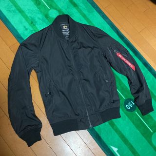 アルファインダストリーズ(ALPHA INDUSTRIES)のALPHA MA-1 スリムスタイル ブラック sizeM(フライトジャケット)