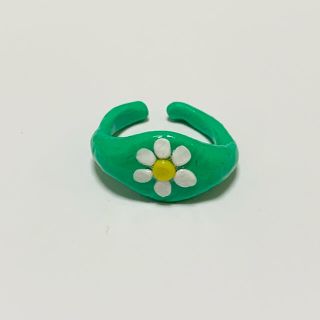 クレイリング　Green Flower(リング)