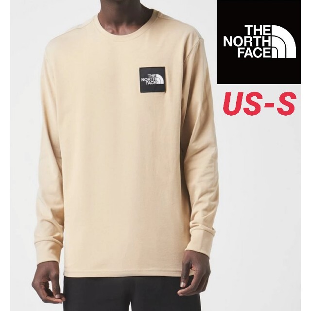 THE NORTH FACE(ザノースフェイス)のノースフェイス ボックスロゴ ロングスリーブTシャツ 海外Sサイズ メンズのトップス(Tシャツ/カットソー(七分/長袖))の商品写真