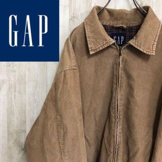 ギャップ(GAP)のギャップ　90s　オールド　コーデュロイ中綿ジャケット　裏地チェック　ベージュ(その他)