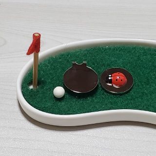 オリジナル(Original)の『値下げ』ゴルフ⛳グリーンマーカー『シルバー』(その他)