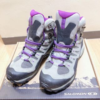 サロモン(SALOMON)の【JO様専用】トレッキングシューズ 登山靴 23.5cm ゴアテックス(登山用品)