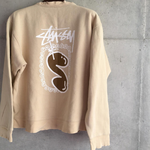 STUSSY(ステューシー)のold stussy  ロゴスエット90's ナチュラル ベージュ メンズのトップス(スウェット)の商品写真