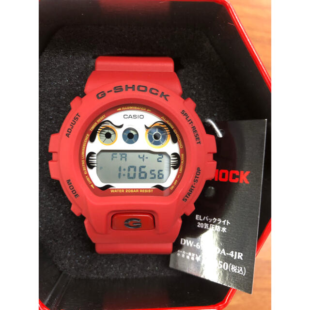 腕時計(デジタル)G-shock ダルマ　DW-6900DA-4JR