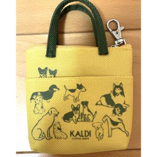 カルディ(KALDI)のKALDI ミニミニトートバッグ　いぬの日　2020年　犬(ポーチ)