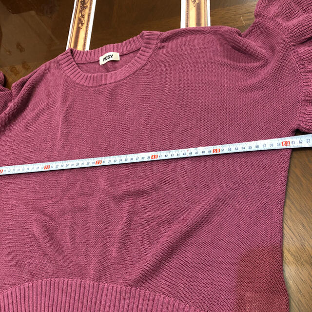 haco!(ハコ)のnusy     袖フリルニット レディースのトップス(ニット/セーター)の商品写真