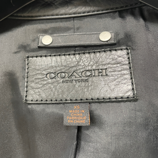 【超美品】COACH シングルレザージャケット　XS