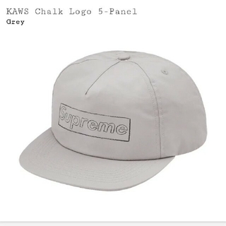 シュプリーム(Supreme)のSupreme KAWS Chalk Logo 5-Panel CAP Grey(キャップ)