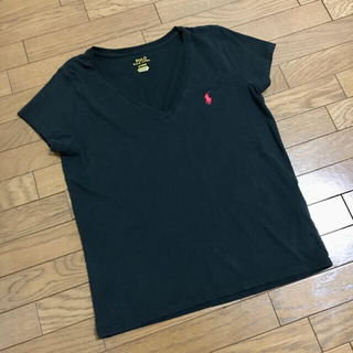 ラルフローレン(Ralph Lauren)のラルフローレン レディースTシャツ Mサイズ ブラック(Tシャツ(半袖/袖なし))