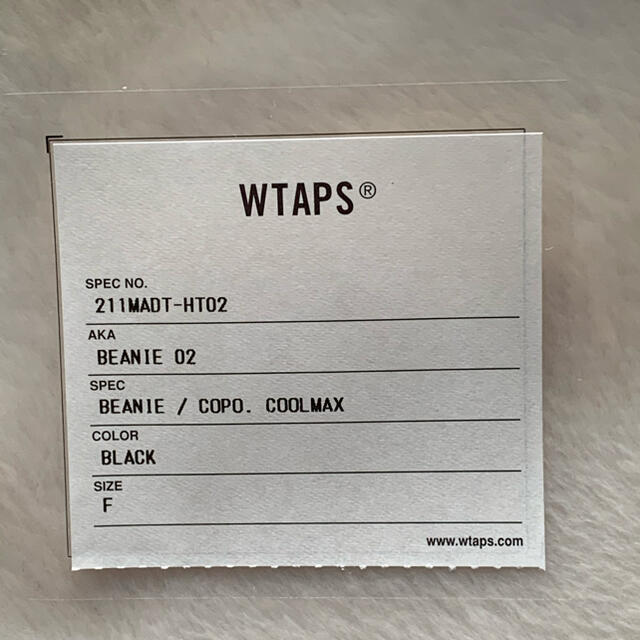 WTAPS 21SS BEANIE 02 BLACK 新品未使用 正規品