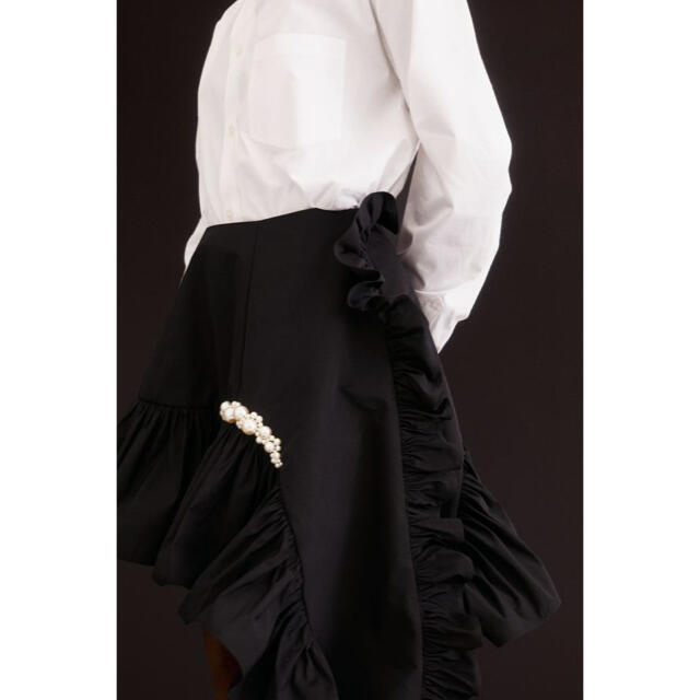 H&M(エイチアンドエム)のタグ付き新品 H&M  Simone Rocha イレギュラーヘムスカート レディースのスカート(ひざ丈スカート)の商品写真
