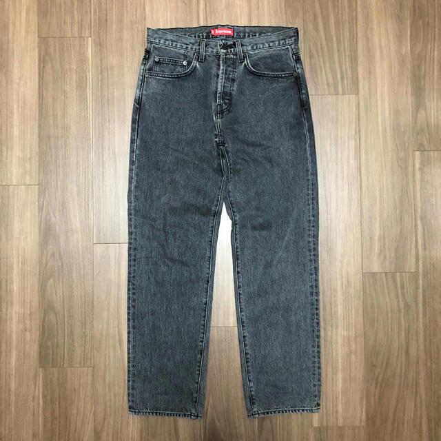 supreme washed regular jean denim