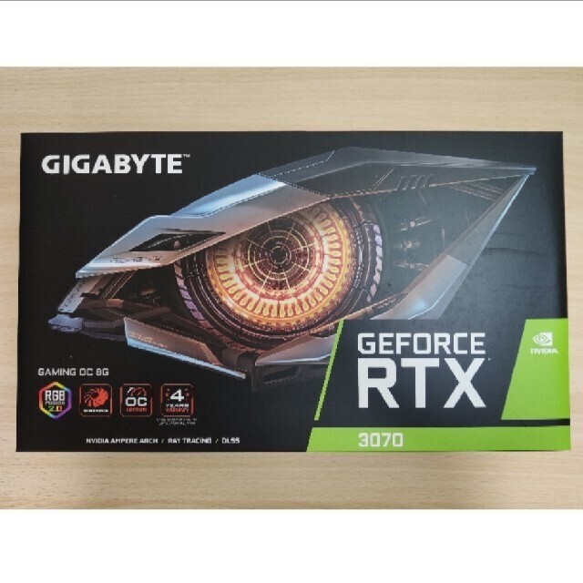 新品未使用 GIGABYTE GV-N3070GAMING OC-8GD