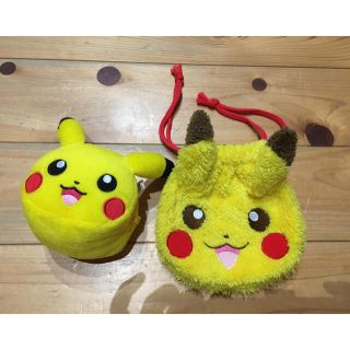 ポケモン(ポケモン)の専用　ピカチュウ　巾着&小銭入れセット(キャラクターグッズ)