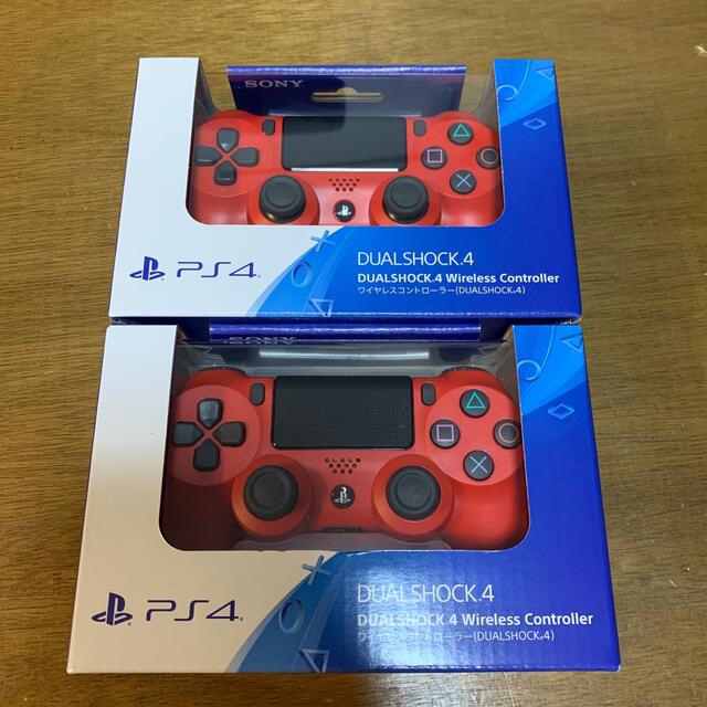 ps4 純正コントローラー DUALSHOCK4 マグマレッド　2個