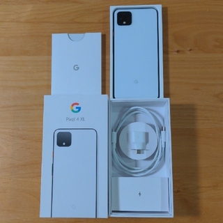 グーグルピクセル(Google Pixel)のPixel4 xl clearly white 64GB simフリー(スマートフォン本体)