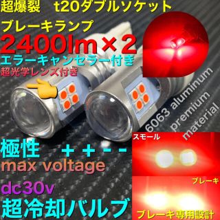 led  T20 ダブルソケット　3030 12smd canbus(汎用パーツ)