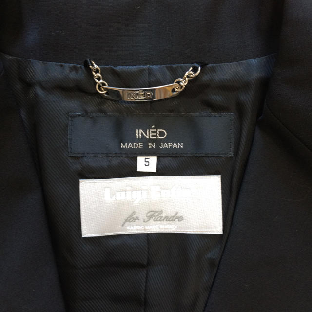 INED(イネド)の新品✨イネド☆ブラックスーツセット レディースのフォーマル/ドレス(スーツ)の商品写真