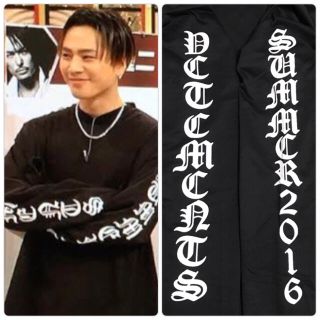 袖長デザイン　☆新品☆   袖ロゴ ロンT   黒　ユニセックス　3代目(Tシャツ/カットソー(七分/長袖))