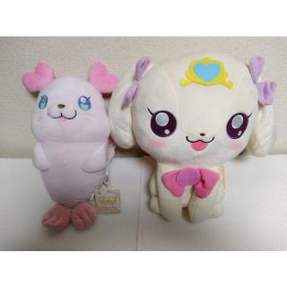 バンプレスト(BANPRESTO)のトロピカルージュ　プリキュアぬいぐるみリュック　めちゃでかラテぬいぐるみ　セット(ぬいぐるみ)