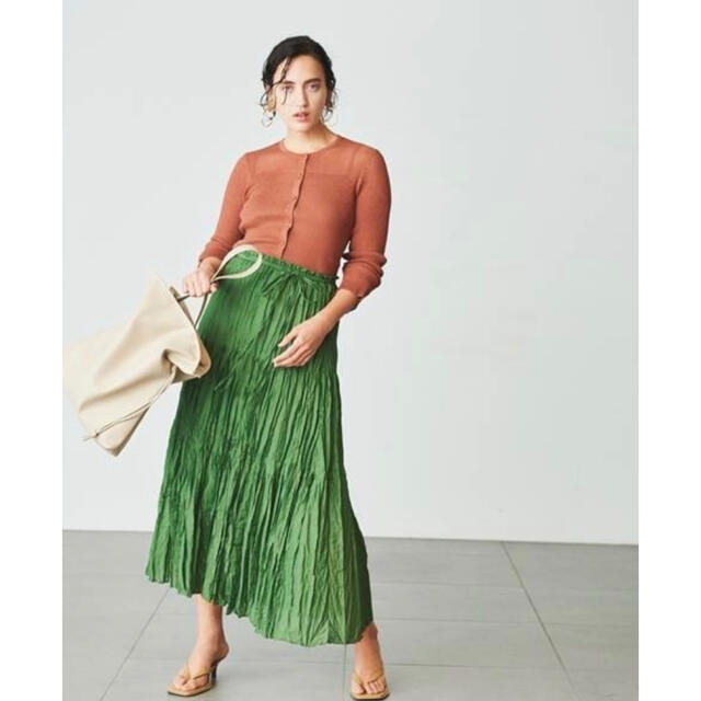 Mila Owen(ミラオーウェン)のティアードスカート♡ダークブラウン レディースのスカート(ロングスカート)の商品写真
