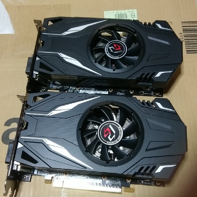 Asrock  RX570 8GB @1枚　ほぼ未使用　バルク品