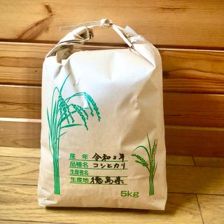 令和2年産 低農薬 コシヒカリ 玄米５キロ(米/穀物)