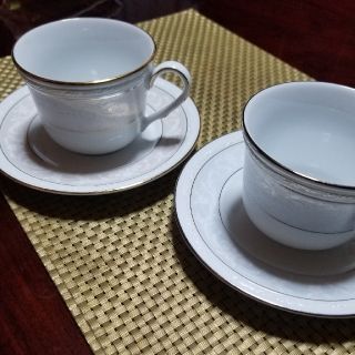 ノリタケ(Noritake)のNoritake　WhiteScapes　カップ&ソーサー(グラス/カップ)